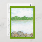 Waldsee Postkarte (Vorne/Hinten)