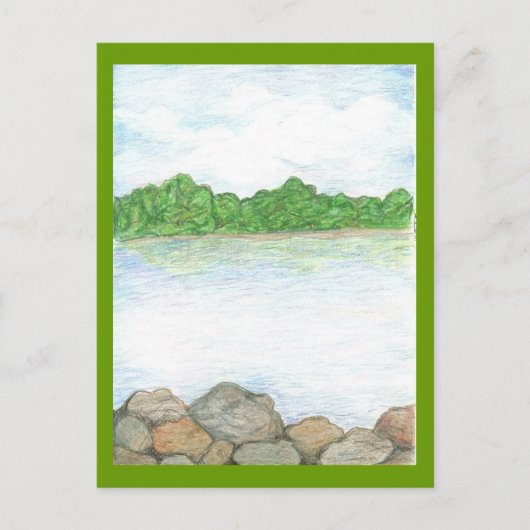 Waldsee Postkarte (Vorderseite)