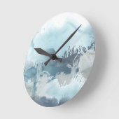 Waldsee Runde Wanduhr (Winkel)