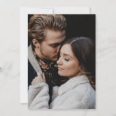 Waldsee Waldland Hochzeitssemble Foto Save the Dat Einladung (Rückseite)