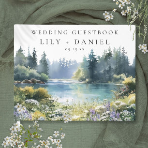 Waldsee-Wildblumen-Hochzeit Gästebuch