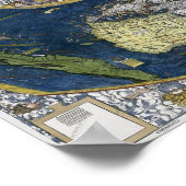 Waldseemüllers Weltkarte Poster (Ecke)