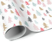 Waldskizze Geschenkpapier (Rolleneckpunkt)