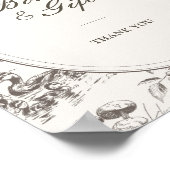 Waldskizzen-Babyshower-Bücher und Geschenke Poster (Ecke)