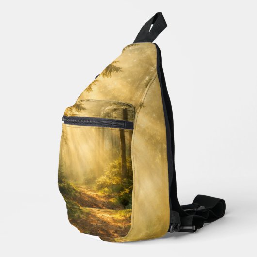 Waldsonne – Schulterschalentasche Crossbody Bag (Rechte Ecke)
