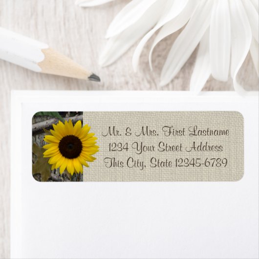 Waldsonnenblume und Burlap (Insitu)