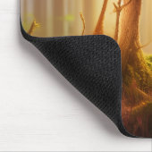 Waldsonnenuntergang Mousepad (Ecke)