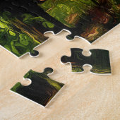 Waldspaziergang im Frühling. Puzzle (Seite)