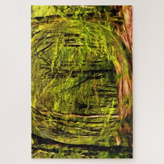 Waldspaziergang im Frühling. Puzzle (Vertikal)