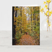 Waldspaziergang Karte (Gelbe Blume)