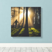 Waldspaziergang Leinwanddruck (Insitu (Holzboden))