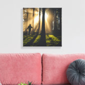 Waldspaziergang Leinwanddruck (Insitu (Wohnzimmer))