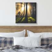 Waldspaziergang Leinwanddruck (Insitu (Schlafzimmer))