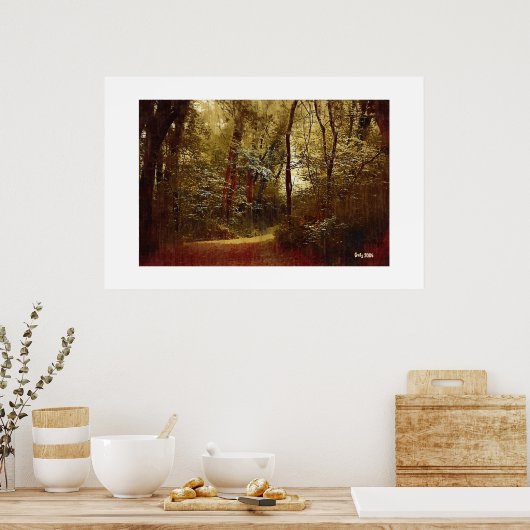 Waldspaziergang Poster (Küche)
