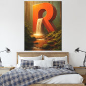 Waldstadt Leinwanddruck (Insitu (Schlafzimmer))