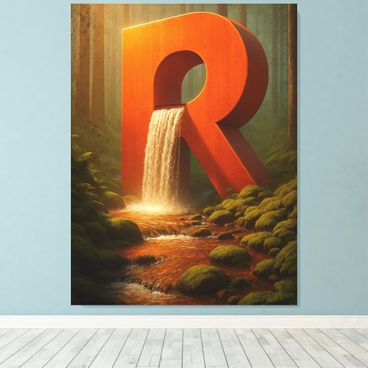 Waldstadt Leinwanddruck (Insitu (Holzboden))