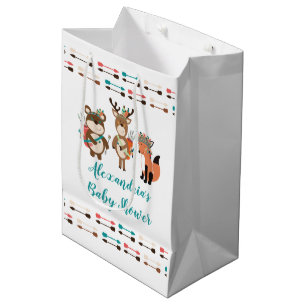 Waldstammes- Tier-Babyparty-Geschenk-Tasche Mittlere Geschenktüte