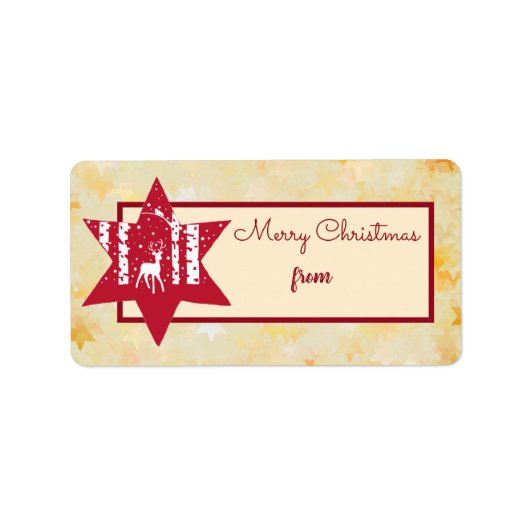 Waldstern Adressaufkleber (Vorne)