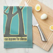 Waldstille Geschirrtuch (Viertel Falte)