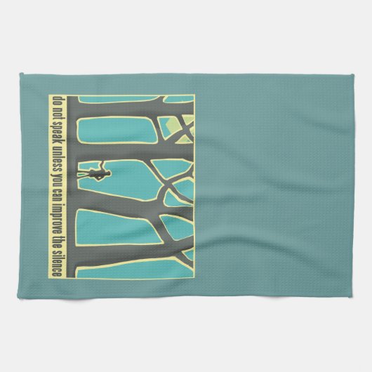 Waldstille Geschirrtuch (Horizontal)