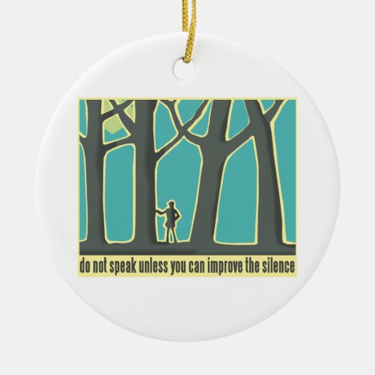 Waldstille Keramikornament (Vorne)