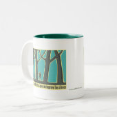 Waldstille Zweifarbige Tasse (Vorderseite Links)