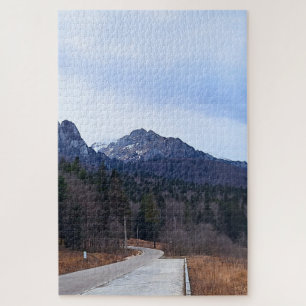 Waldstraße Landschaft Wilde Natur Rumänien Puzzle
