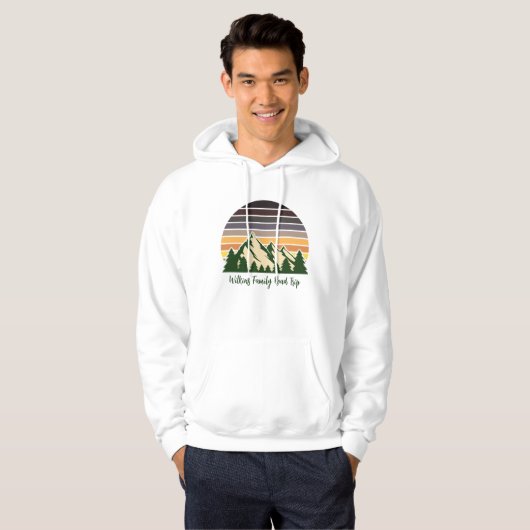 Waldstraßenreise Coole Naturfamilie Hoodie (Vorne ganz)