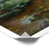 Waldstrom im üppigen Wald (Dargle River) Poster (Ecke)