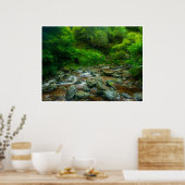 Waldstrom im üppigen Wald (Dargle River) Poster (Küche)