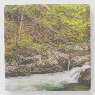 Waldstrom in den Great Smoky Mountains Steinuntersetzer