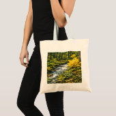 Waldstrom mit gelben Wildblumen Tragetasche (Vorderseite (Produkt))