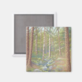 Waldstrom, Peak District in Pastel Magnet (Vorderseite/Rückseite)