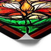 Waldstrom unter kosmischem nächtlichen Himmel Poster (Ecke)