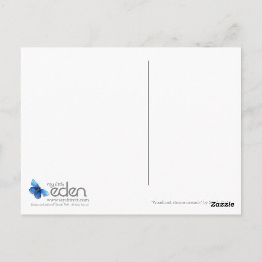 Waldstromkaskade Postkarte (Rückseite)