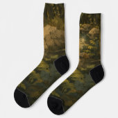 Waldstruktur-Crew-Socken Socken (Linkes Detail)