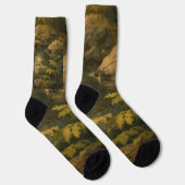 Waldstruktur-Crew-Socken Socken (Rechts)