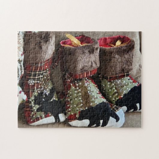 Waldstrümpfe Überraschungs-Puzzle, 28cm x 36cm Puzzle (Horizontal)