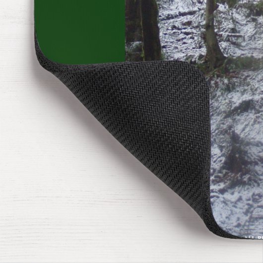 Waldsun-Strahlen im Schnee #53 Mousepad (Ecke)