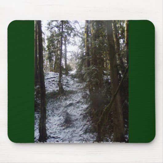 Waldsun-Strahlen im Schnee #53 Mousepad (Vorne)