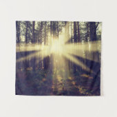 WaldSunbeams Wandteppich (Vorderseite (Horizontal))