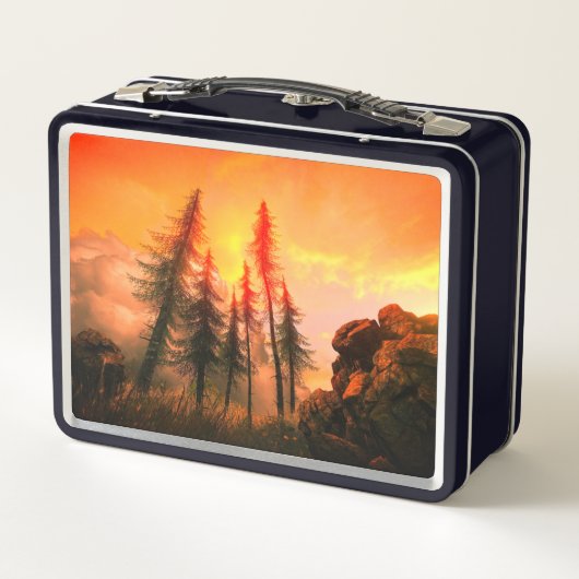 WaldSunset Metall Brotdose (Rückseite)