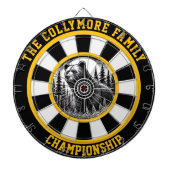 Waldszene Grizzlybär Ziel Dartscheibe (vorne)