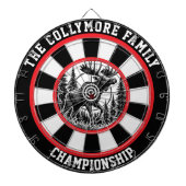 Waldszene in Ziel Dartscheibe (vorne)