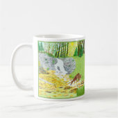 Waldszene Klassischer Becher mit Text Kaffeetasse (Links)