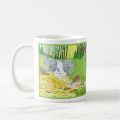 Waldszene Klassischer Becher mit Text Kaffeetasse (Links)