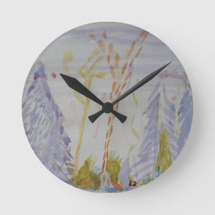 Waldszene Wanduhr