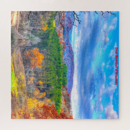 Waldszene Wisconsin. Jigsaw Puzzle (Horizontal)