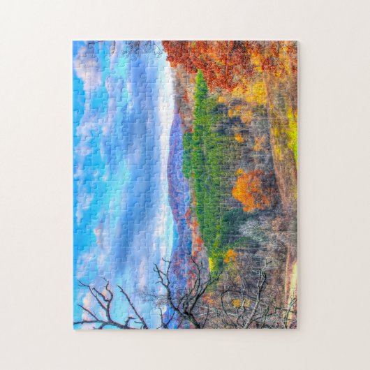 Waldszene Wisconsin. Puzzle (Vertikal)