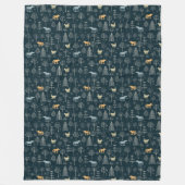 Waldtapisserie 1 fleecedecke (Vorderseite)